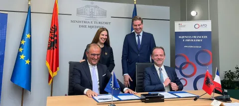 Signature d'un nouveau projet AFD-UE en Albanie pour soutenir l'économie circulaire dans les municipalités